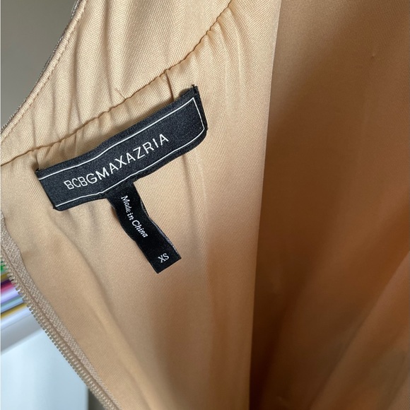 BCBG Metallic Gold Gown XS - Picture 5 of 13